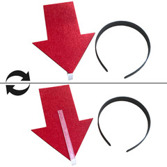 2Pcs Arrow Headband | New Creative Symbol Headband | Party Festival Parade Conce