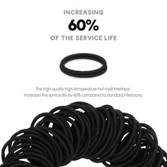 120 Pcs Small Hair Ties for Thin Hair & Kids – 1 Inch, 2mm No-Damage Black