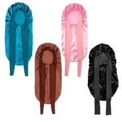 Women Silk Nightcap Suitable for All Hair Styles Large Long Satin Soft Hat for P