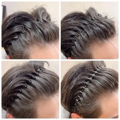 6/1pcs Unisex Black Metal Waved Hair Band Head Hoop Sports Hairband Accessories