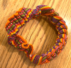 Braided strap headband Guatemalan cotton Colorful Tribal Elastic Women Child AD
