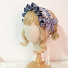 Lolita Girl Hairband Japanese Headdress Cosplay Cute Maid Bow Headbands Gothic
