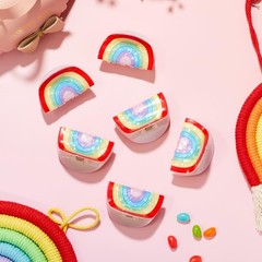 6 Pieces Rainbow Hair Claw Clips Pride Gifts 1 Count (Pack of 6), colorful