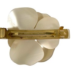 ALEXANDRE DE PARIS Swarovski Camellia Barrette Hair Accessory Ivory Women USED