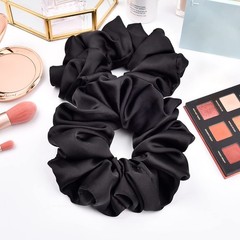 CEELGON Black Big Scrunchies for Women 1 Count (Pack of 6), Oversized