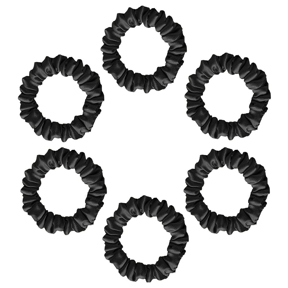 Luxury Satin Skinny Scrunchies Small Satin Hair Ties for Thin Hair Hair Tie S…