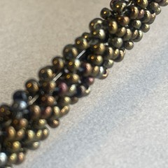 Bronze Beaded Floral Statement Headband