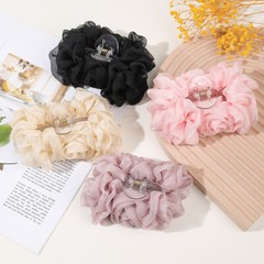Spacious Chiffon Flower Bow Hair Claw Clip Hairgrip Hair Clamp Jaw Barrettes