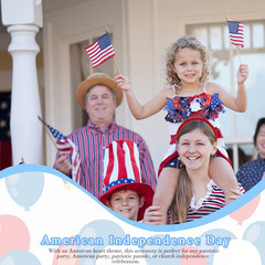 4Th of July Headband Independence Day Hair Accessories Patriotic Party Hair Supp