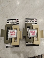 Gimme Rectangle Claw Clip, Brown Blonde, 2 Ct LOT OF 2