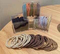 Brand New Sealed Nylon Twist Hair Ties), Lot of 20Pcs Pink Mauve Pink Only