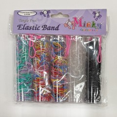 Set of 1250 Tiny Hair Plastic Elastics in Tubes *USA SELLER*