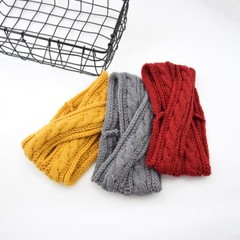 Headbands for Women Girls Wide Hariband Warm Wraps Elastic Solid Color Knitted