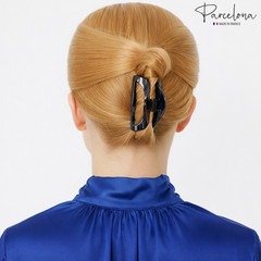 Parcelona French Vrille 2 3/4″ Small Shell Jaw Hair Claw Clip for Women
