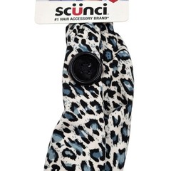Scunci Deep Teal Fabric Hair Headband and Button Hairband Set with Jewels Bundle