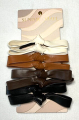 SUNDAY STATE HAIR BOW TIES (8) CREAM TAN BROWN BLACK NIP