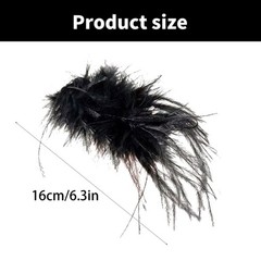 Lightweight Feathered Hair Clip Accessory Adds A Touch Of Whimsy To Any Outfit