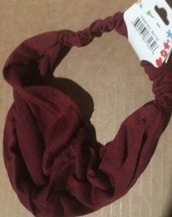 HeadBands 3in1 WIDE cotton jersey U pick Black Navy Tan Burgundy