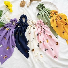 Women Chiffon Butterfly Pattern Elastic Fashion Sweet Simple Hair Accessories