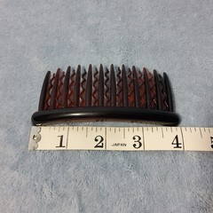 Vintage Scunci Side Hair Comb Translucent Amber Tortoiseshell Retro 90s Y2K 4″