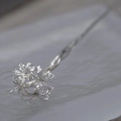 Ghost Flower Hairpin Exquisite Detailed Floral Design Hanfu Accessory