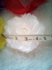 Lot of 12 Satin Rose Flower Hair Clip Brooch Pins~Gold Pink Red Black Silver NEW