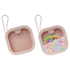 2 Pack Hair Tie Organizer Boxes Portable Travel Accessory Storage Containers