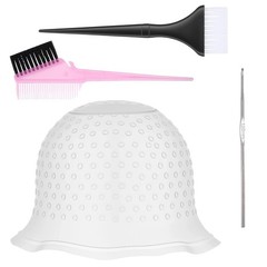 Silicone Highlight Hair Cap Color Set Professional Reusable Highlighting Cap