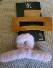 INC Hair Clips Tan And Dusty Pink (2 Pack)