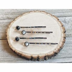 Boho White Stone Hair Pins, Western Hair Pin, Cowgirl Hair Pin, Decorative Bobby