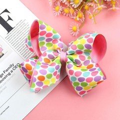 Easter Eggs Hair Bow Clips, 4.5 IN 2-Layer Hair Bows for Girls Grosgrain Ribb…