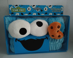 Cookie Monster Sesame Street Spa Headband & Cuffs Set Taste Beauty (Pack of 1)