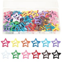 64 Pcs Cute Metal Star Snap Hair Clips for Women Girls,Small Multiple colors