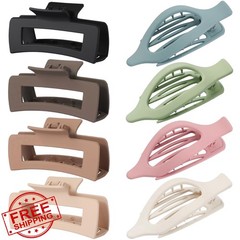CHANDAT Hair Clips Light Colorful Large Claw Barrettes