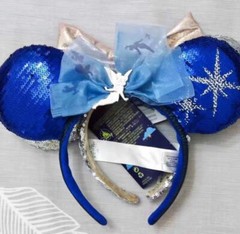 Peter Pan’s Flight + Castle Silver Ear Attraction Disney Tinker Bell Headband