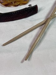 Hair Barrettes Hair Sticks With Bead Banana Clip Lot Of 8 Faux Tortoise Shell