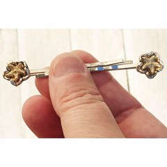 Gold Starfish Hair Pins, Beach Hair Pins, Silver Hair Pins, Sea Shell Bobby Pins