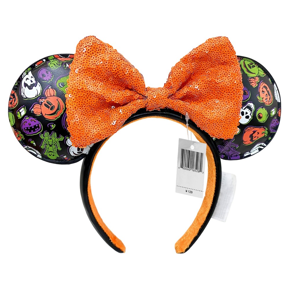 Disney. Parks Orange pumpkin Ghost Headband Halloween new Ears cute hairband