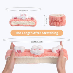 Kawaii Headband for Spa, Makeup, Washing Face, Party – 2 Pack Cute