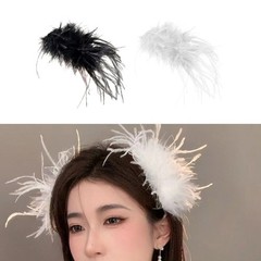 Lightweight Feathered Hair Clip Accessory Adds A Touch Of Whimsy To Any Outfit