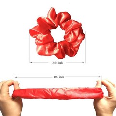 20 PCS Satin Hair Scrunchies Ties Flower Chiffon Elastics Ponytail Holder