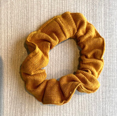 Tan Scrunchie Guatemala Hand Made Yoga Bright NEW Scrunchy Hair Tie Corn Husk