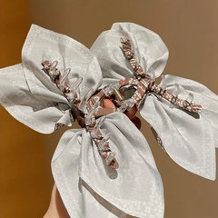 1Pcs Women’S Style, Brown Cashew Flower Bow Hair Clip, High-End and Elegant Hair
