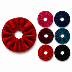 12pcs Women Girl Hair Scrunchies Velvet Elastic Hair Bands Scrunchy Rope Ties 5″