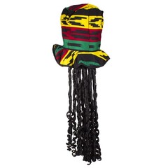 – Rasta Top Hat with Dread Locks Costume Party Hat