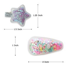 Wholesale 20 pcs Girls’ Shaker Teardrop Glitter Sequin Hair Clips-FINAL BATCH