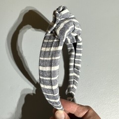 Blue & White Striped Knotted Front Top Headband A New Day Dusty Adult Accessory