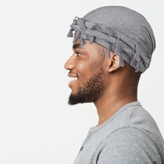 1/2/4 Pieces Satin Lined Turban Silky Head Wraps for Men, Halo Turban Men Turban
