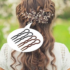 20 Pcs Grip Hair Pins for Thick Hair U Shaped Pin French Simple Fast Spiral B…