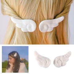 Cartoon Angel Wing Hair Clips Cute Plush Hairpins Lovely Non Slip Barrettes